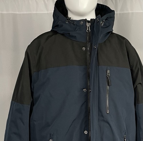 Club Room Men's Blue 3-in-1 Hooded Full-Zip Parka Coat Jacket Size Large New - Picture 2 of 7