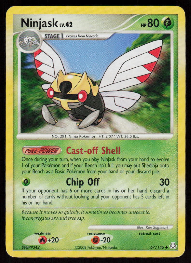 Ninjask 67/146 Uncommon Legends Awakened Pokemon Near Mint