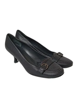 STUART WEITZMAN Chaussure à talons carrés Dames Escarpins T EU 38,5 noir élégant - Photo 1/4