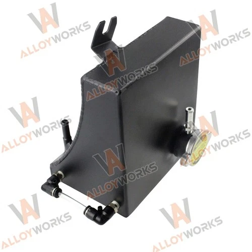 Tanque de desbordamiento de refrigerante de radiador de aluminio para Nissan 240SX S13 Silvia 1989-94 EE. UU. - Imagen 2 de 5