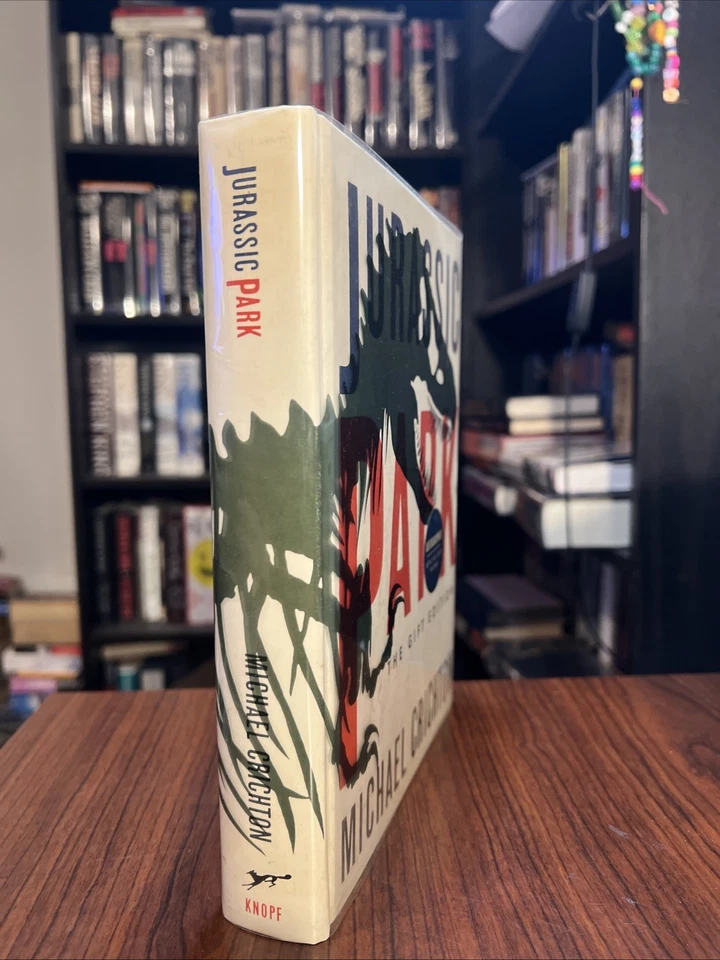 Jurassic Park The Gift Edition SIGNED Michael Crichton 1993 1st Print - Image 2 of 4