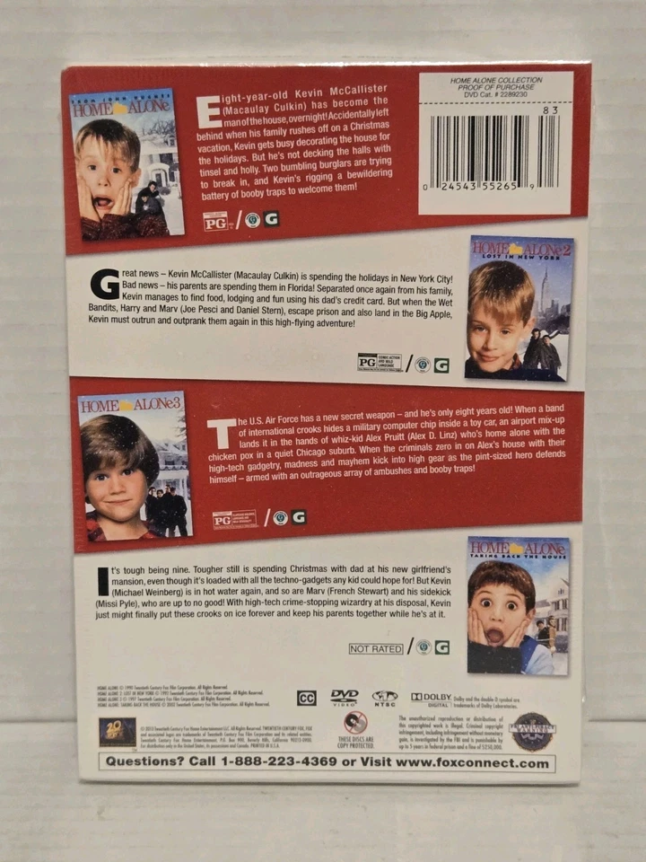 Home Alone - The Complete Collection - DVD - New, Sealed - Macaulay Culkin  - Image 2 of 4