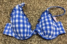 Wild Fable Blue Bikini Top w/ Removable Pads. Size: XS 0-2 . NEW