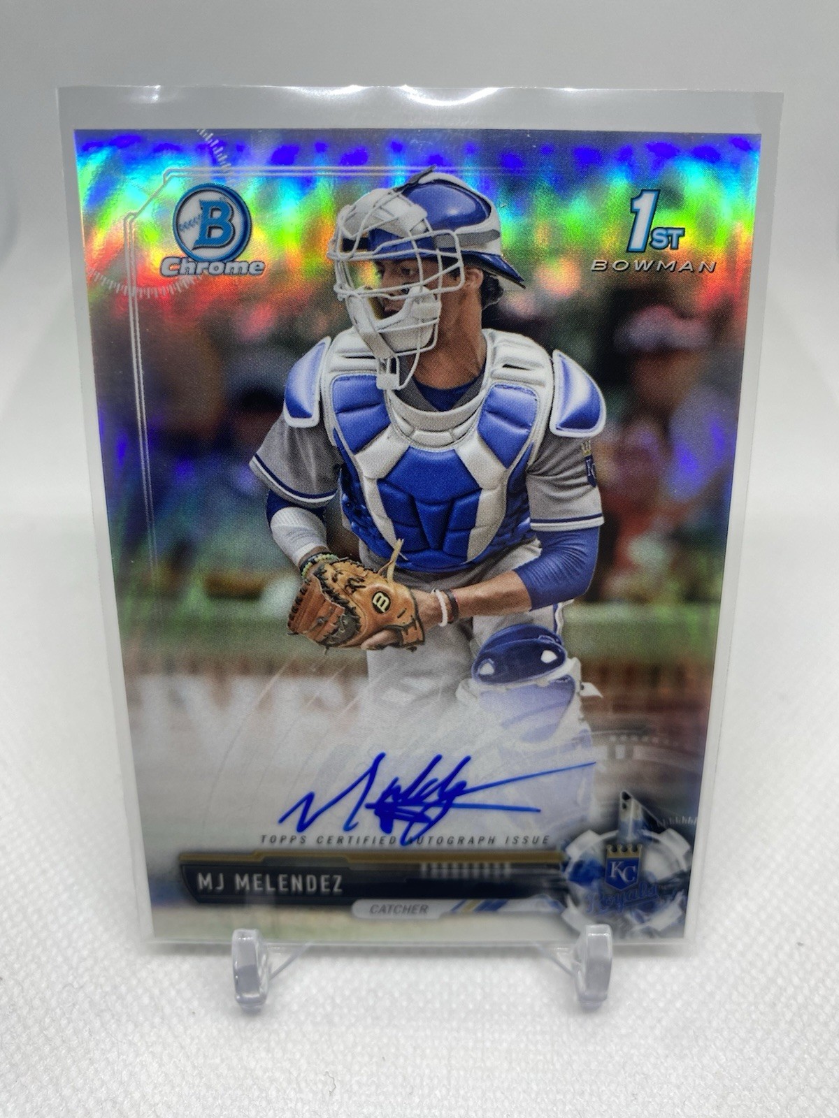 2017 Bowman Chrome Draft MJ Melendez RC 1st Bowman Refractor Auto /499 #CDA-MJM
