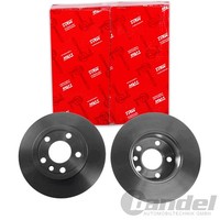 2X TRW Bremsscheiben 282Mm Voll Vorne Passend FÜR VW California Transporter |