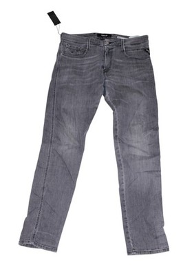 Replay Anbass Herren Stretch Jeans - Slim Fit - M914D - Grau - W34 / L32
