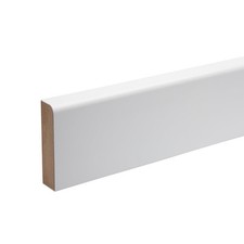 Primed MDF Round Skirting Board 14.5mm x 69mm x 2400mm Interior Trims 4 Pack