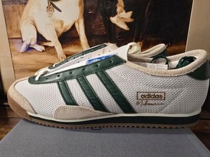 adidas gazelle silver green womens Vintage Adidas Melbourne Sneakers Women's US 7.5  dla dushy