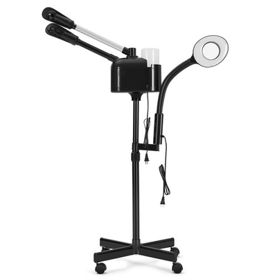 #ad Black Hot Cold Facial Steamer 5X LED Magnifying Lamp Skin Care Beauty Salon Spa $119.99