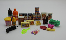 Vintage Miniature Dollhouse Grocery Food Lot Barbie Kitchen Accessories 26 Pc