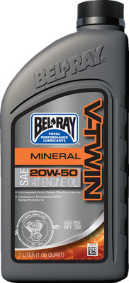 Bel-Ray V-Twin Mineral Motorcycle Engine Oil 20W-50 1L