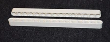 (2) 1X15 White Technic Oval Lifter Beam w 15 Holes Bricks ~ NEW Lego Parts ~