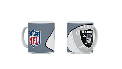Las Vegas Raiders NFL Tasse '' Shadow Logo & Shield'' 330ml Matt