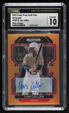 2022 Prizm Draft Picks Neon Orange 14/20 Cam Collier CSG 10 Gem Mint Auto r6d