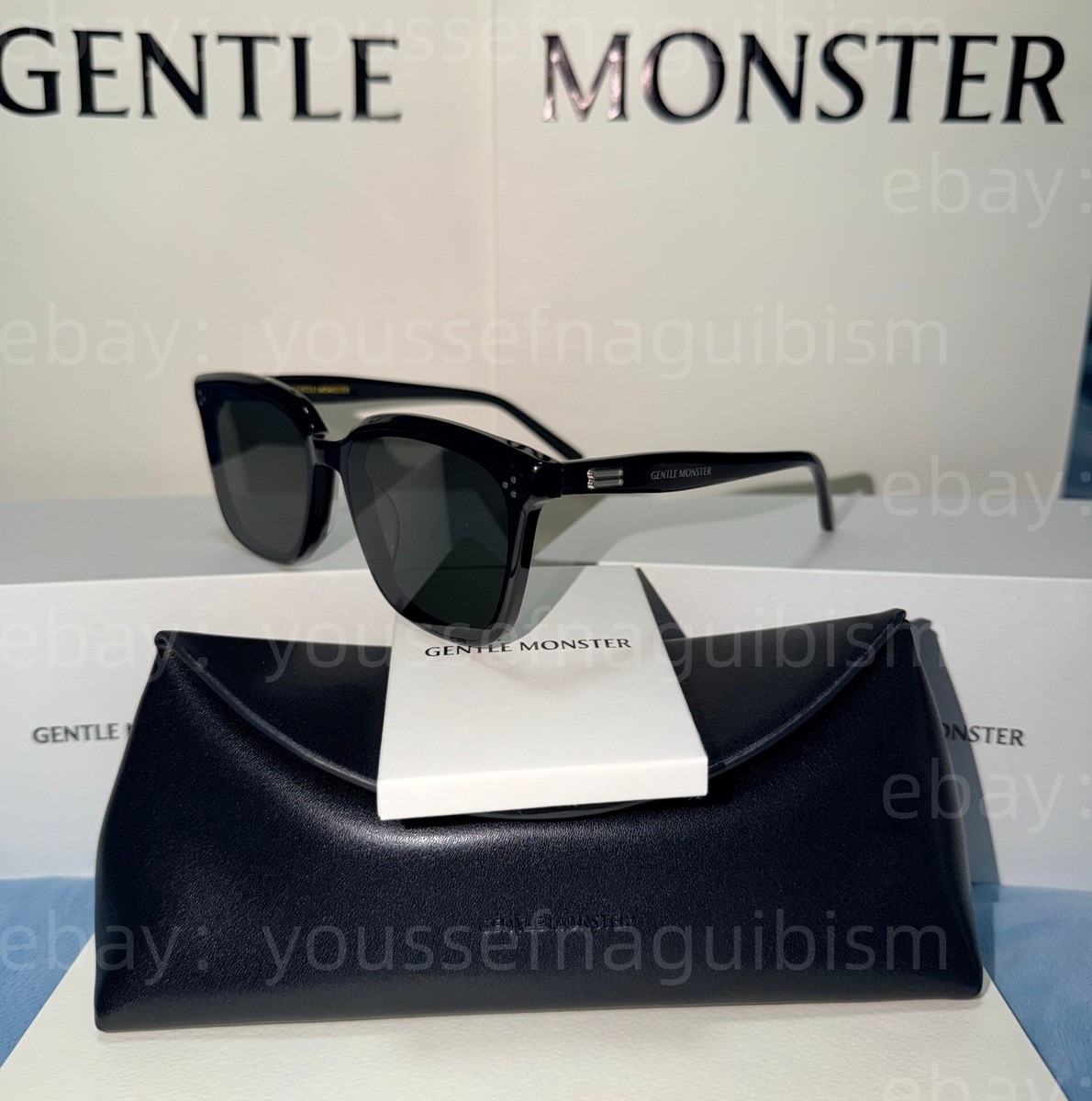 GENTLE MONSTER Monochrome 01 ブラックサングラス By Row 01 | Gentle Monster KR 公式オンラインストア