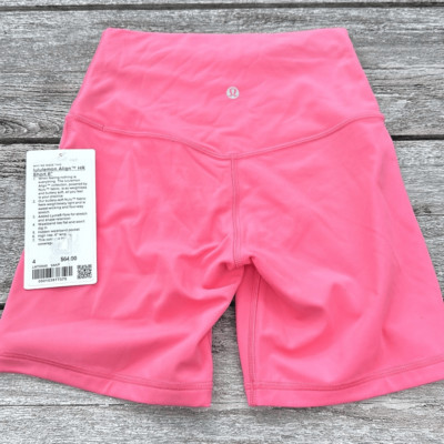 Lululemon Align High-Rise Short 6'' size 4 Sakura pink bike shorts NWT