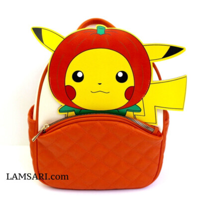 can you dye leather backpacks pokemon Pokemon Pokémon Pumpkin Pikachu Faux Leather Mini Backpack Halloween Orange