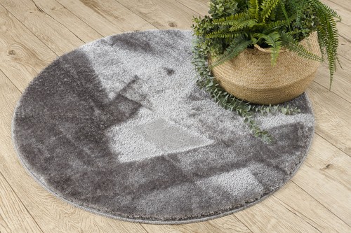 Amazing Modern BATHROOM RUG soft Circle SANTA antislip plain grey Best Quality - Picture 4 of 10