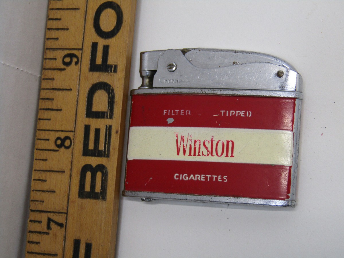 old winston cigarette lighter A OLD WINSTON CIGARETTES LIGHTER COLLECTIABLE