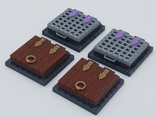 Zombicide Black Plague Vault Doors - Set Of 4x 3D Hinged Trapdoors