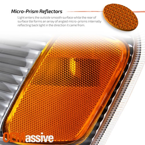 For 01-05 Ford Explorer Sport Trac Blk Headlight+Corner Lamp+Dark Red Tail light - Picture 6 of 11