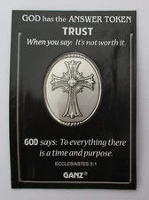 Y2 TRUST to everything time purpose bible God Has Answer POCKET TOKEN Cross