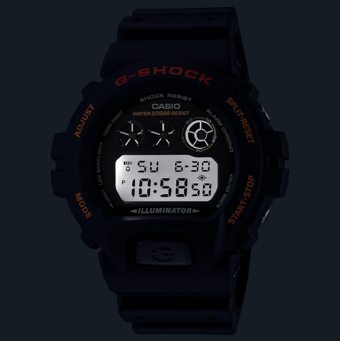 CASIO G-SHOCK DW-6900UB-9JF Illuminator Black Chrono Digital Men
