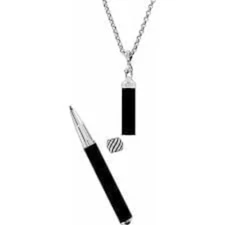Brighton Pen Pal Charm Necklace   Removable Charm and Pen   Black