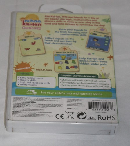 LEAP FROG LEAPSTER 1 & 2 LEARNING GAME Nickelodeon NIHAO KAI-LAN Beach Day NEW - Picture 2 of 4