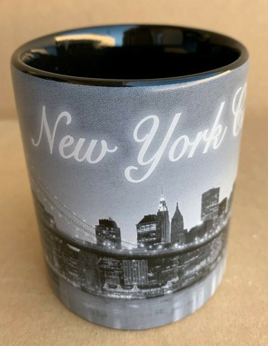 Coffee Mug Cup NY New York City Statue of Liberty Scenic Black Gray - Picture 2 of 4