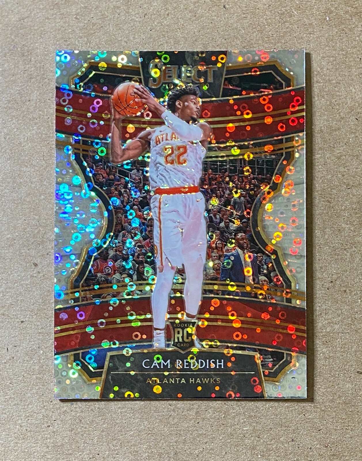 2019-20 Panini SELECT Concourse Hybrid Disco Prizm CAM REDDISH Rookie No 96