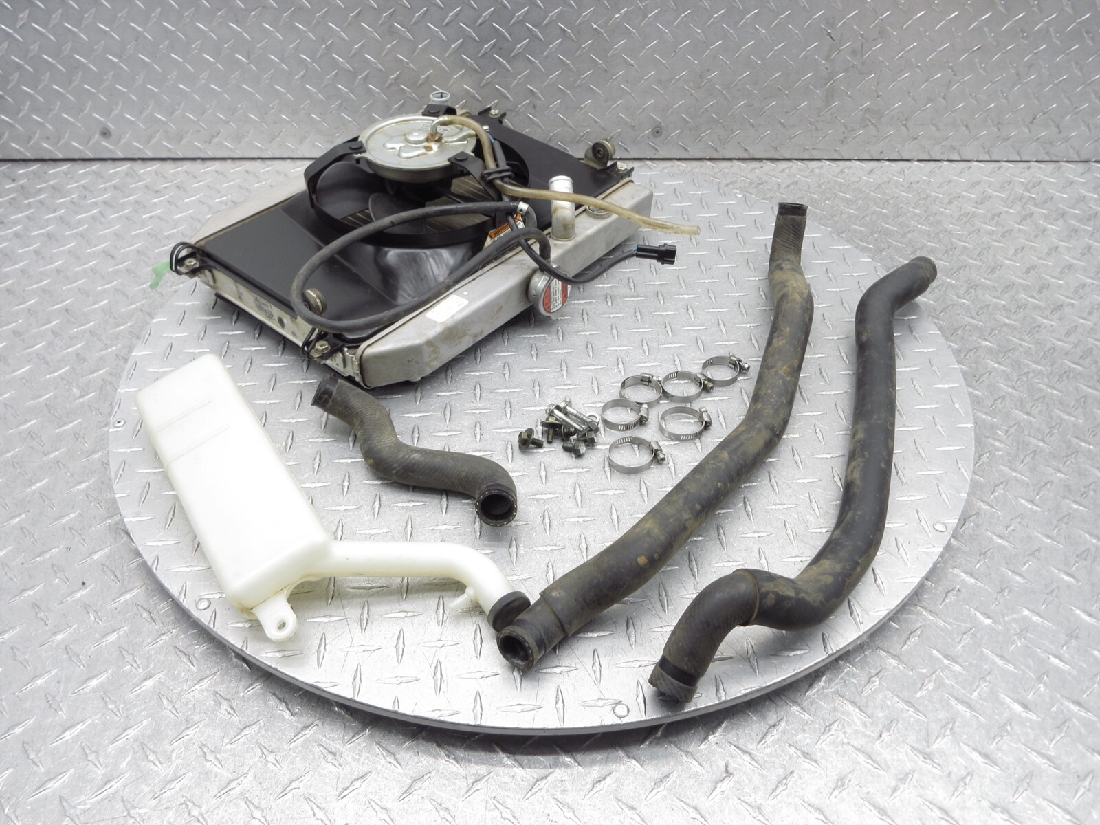 2006 02-07 Suzuki Vinson 500 LTA Radiator Fan Blower Coolant Water Tank Hose Lot