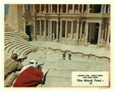The Black Tent Original Lobby Card Anthony Steel Andre Morell shoot at soldiers
