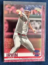 2019 Cole Irvin Topps Update Mother’s Pink RC #US108 SP 8/50 Orioles