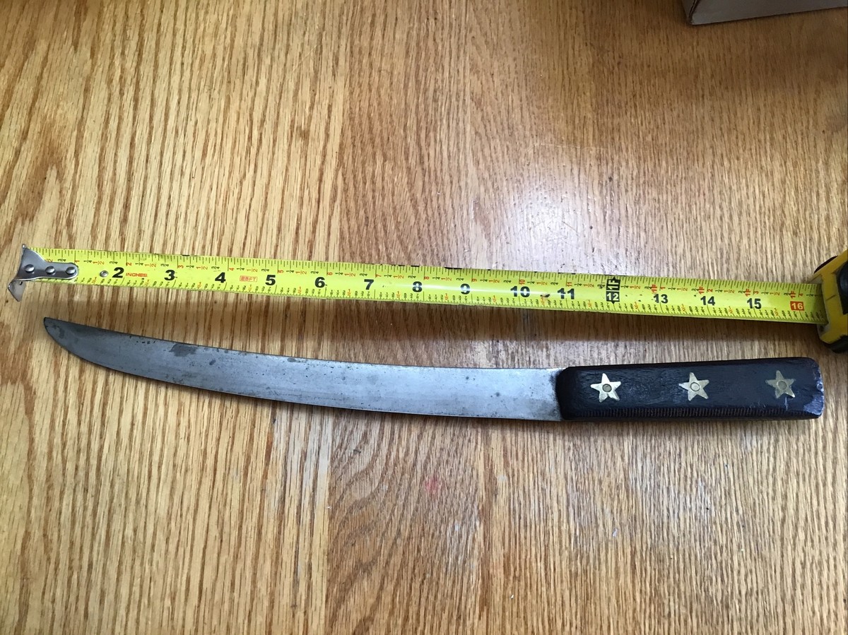 Rare Vintage 1930s Foster Bros Gold Star 11” Butcher Knife | eBay