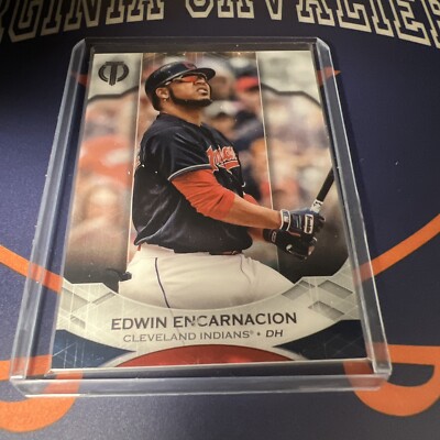 2019 Topps Tribute Edwin Encarnacion #35 Cleveland Indians Guardians Base Card