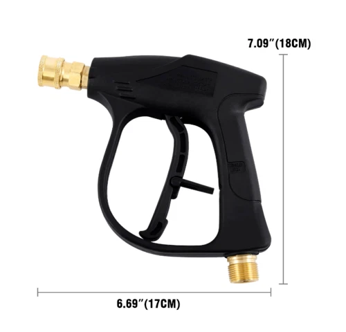 1/4" High Pressure Washer Gun 4000 PSI Car Wash Foam Spray Short Wand w/ Nozzle - Picture 10 of 13