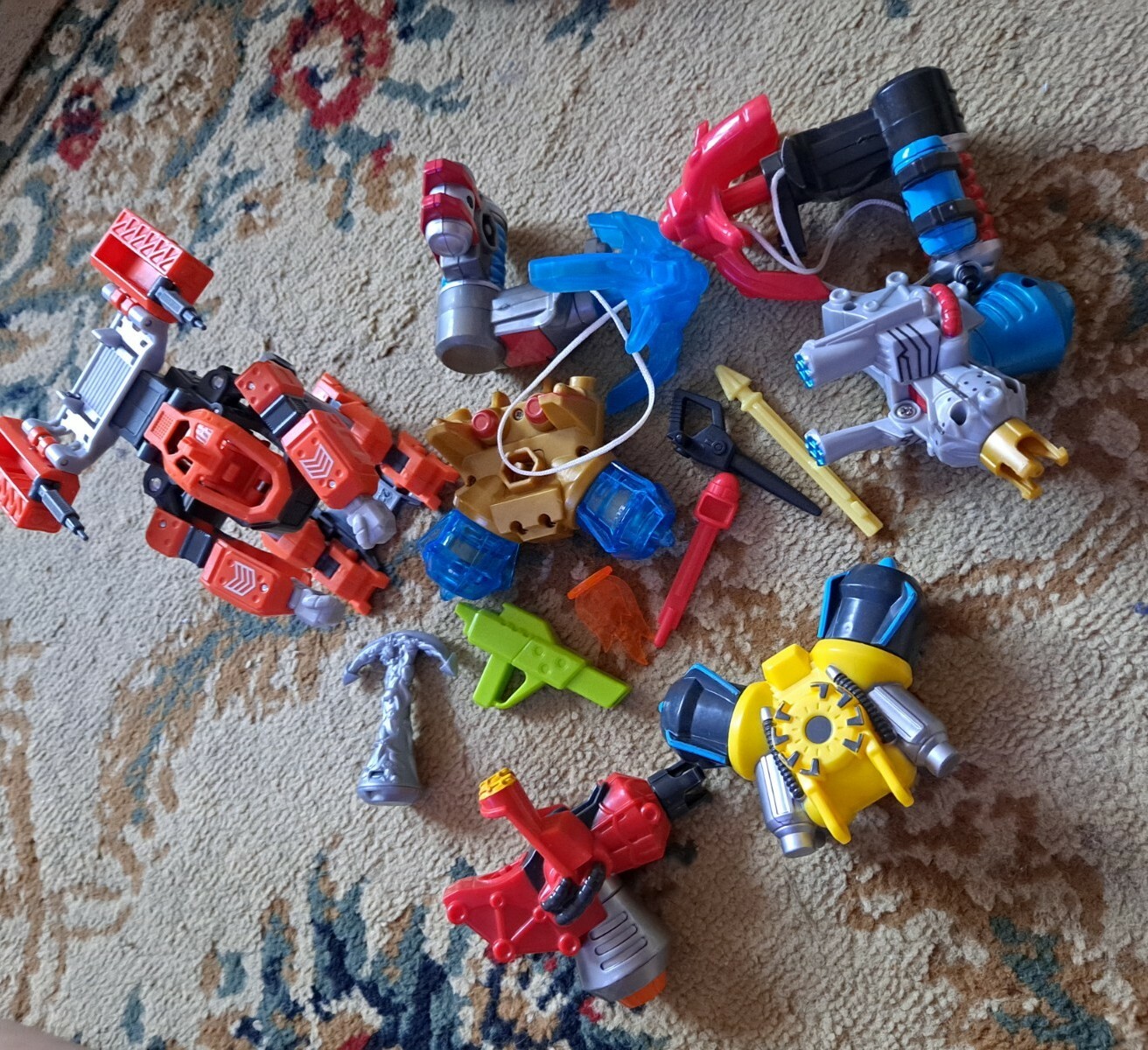 Lot of Mixed Action Figure Parts Weapons and Accessories