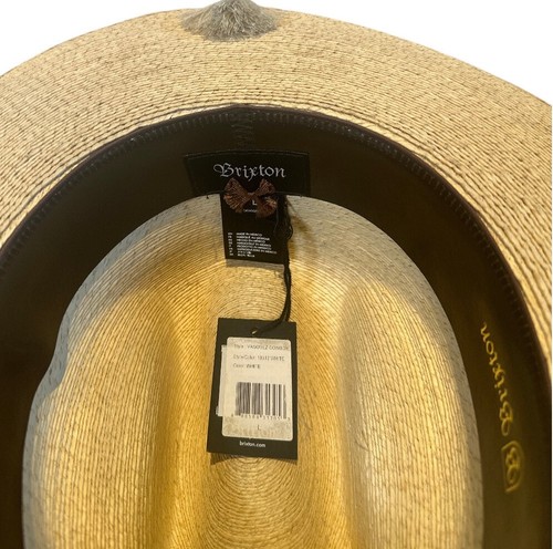 Brixton mens hat. Size L. Cream Straw Vasquez Cowboy hat. Made in Mexico. - Picture 8 of 16