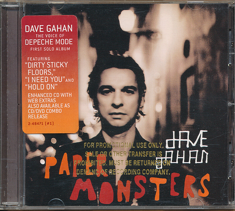 Dave Gahan [of Depeche Mode] - Paper Monsters RARE original promo