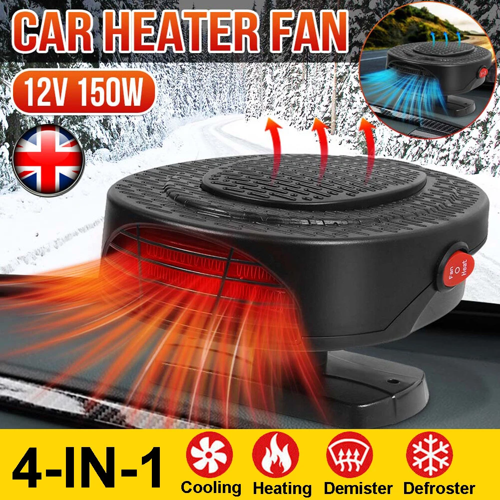 150W Electric Car Heater 12V DC Heating Fan Defogger Defroster Demister  Portable | eBay
