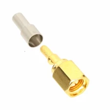 L6 M6x0.75-6H male Ultrasonic flaw detector RF Connector Crimp RG174 RG316 Cable