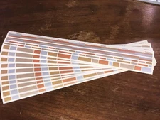 10 Mrs Grossmans Vellum Silver Gold Border Stickers Lines Metallic Frames Blocks