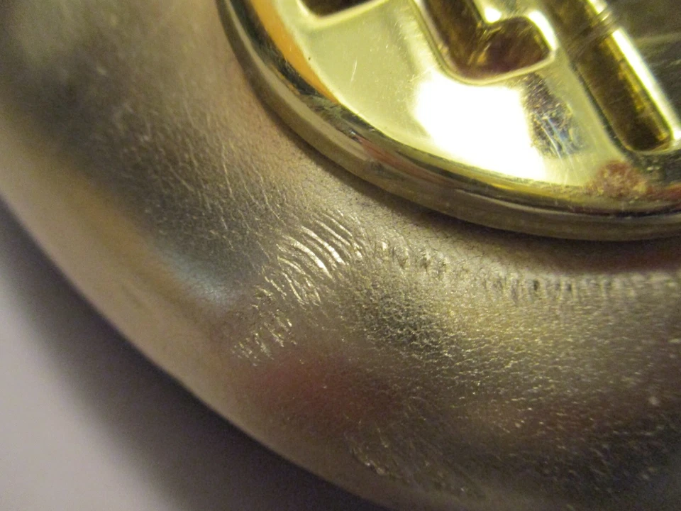 Fioni Gold Crest Mujer 8M Oro Medallón en los dedos de los pies Sin cordones Zapatos planos de ballet Foto 4 de 4