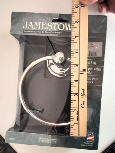 Jamestown Handtuchring von Franklin Messing - Farbe: Silber Modell: D9016 - Bild 7 von 8