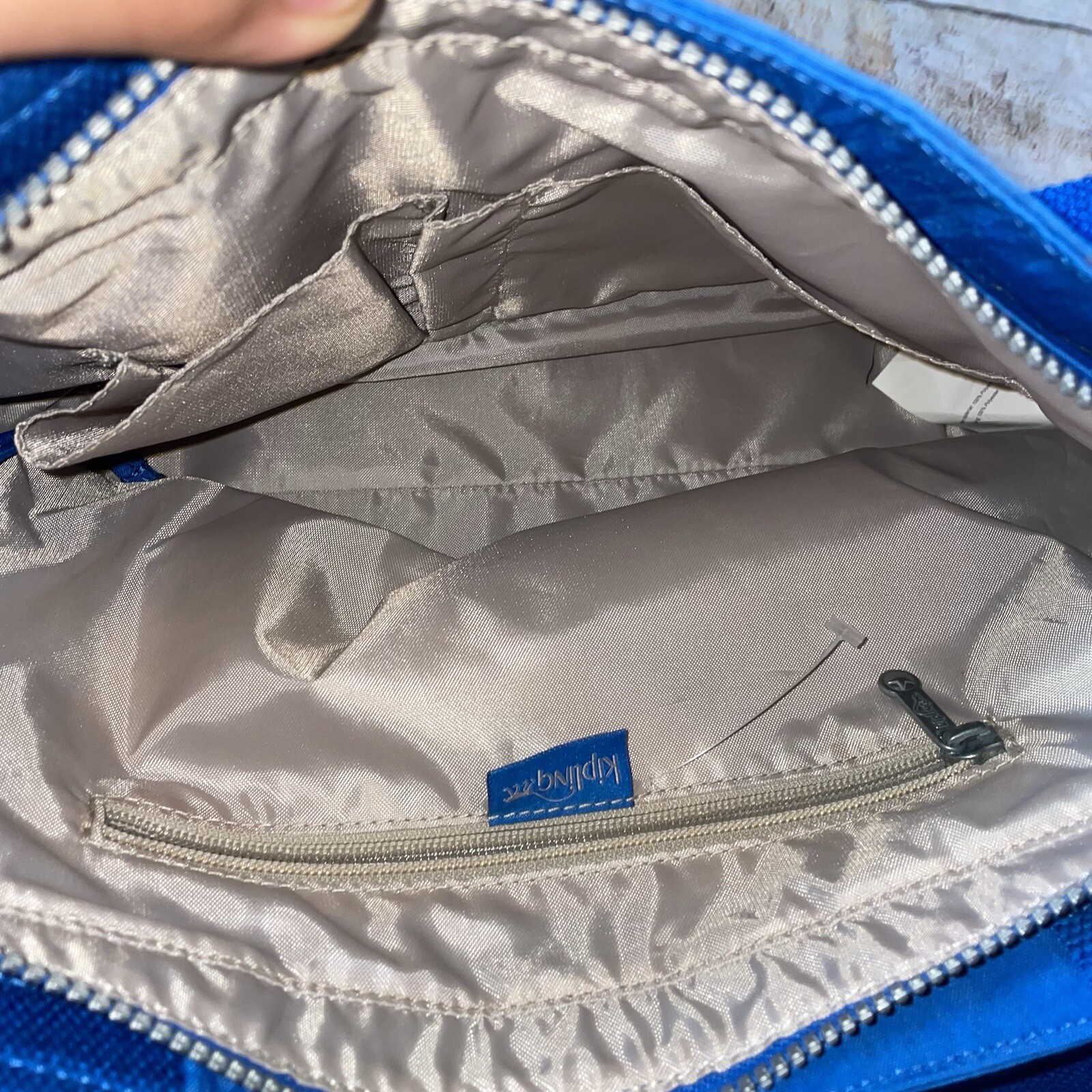 Kipling Medium Blue Tote Bag - image 4