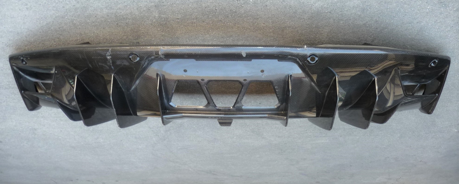 Lamborghini Aventador LP770 SVJ Coupe Rear Lower Diffuser Air Funnel Carbon OEM
