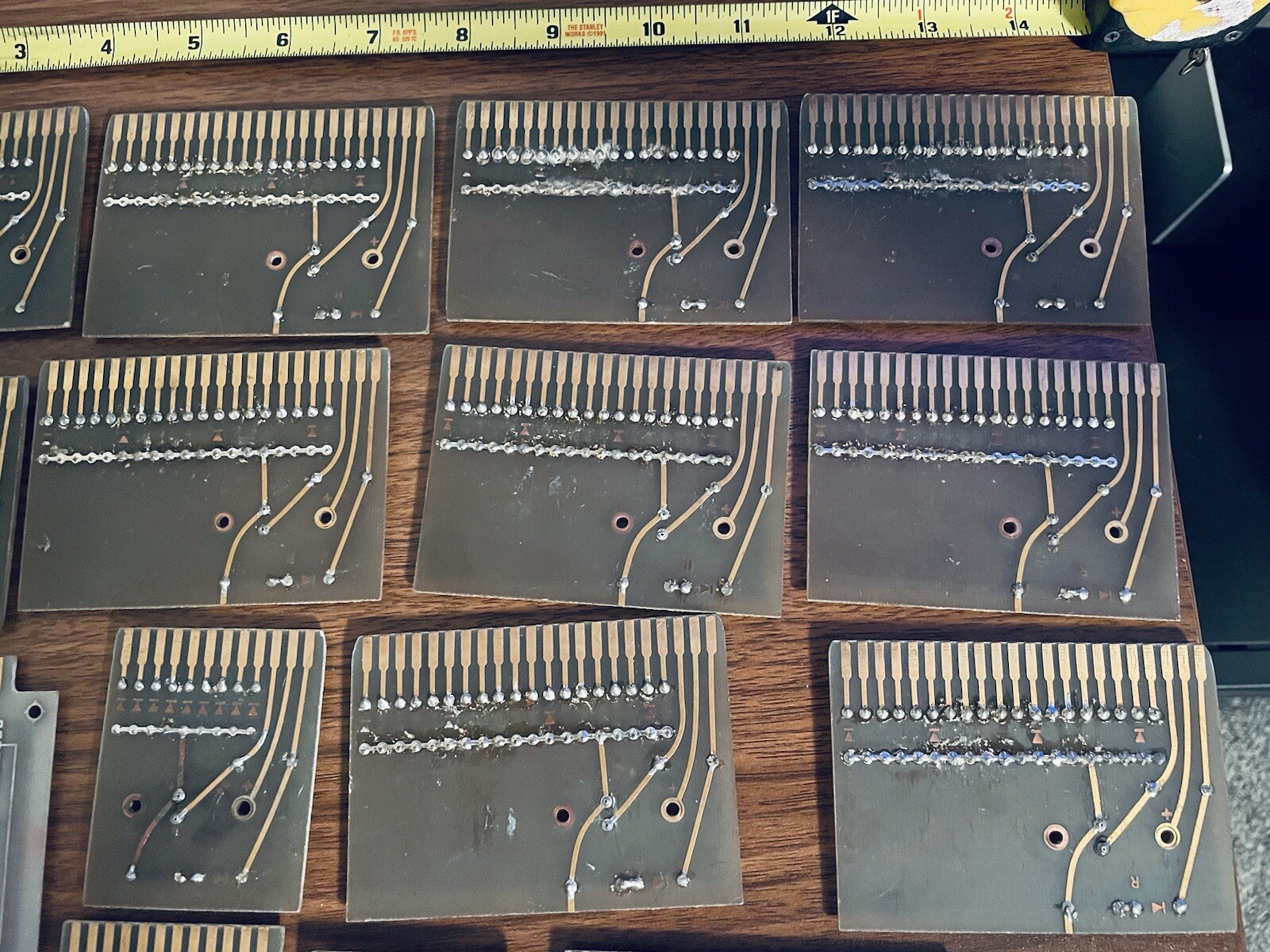 Large Lot Of Vintage Circuit Boards Gold Fingers (1 Lb 3 Oz) Gold