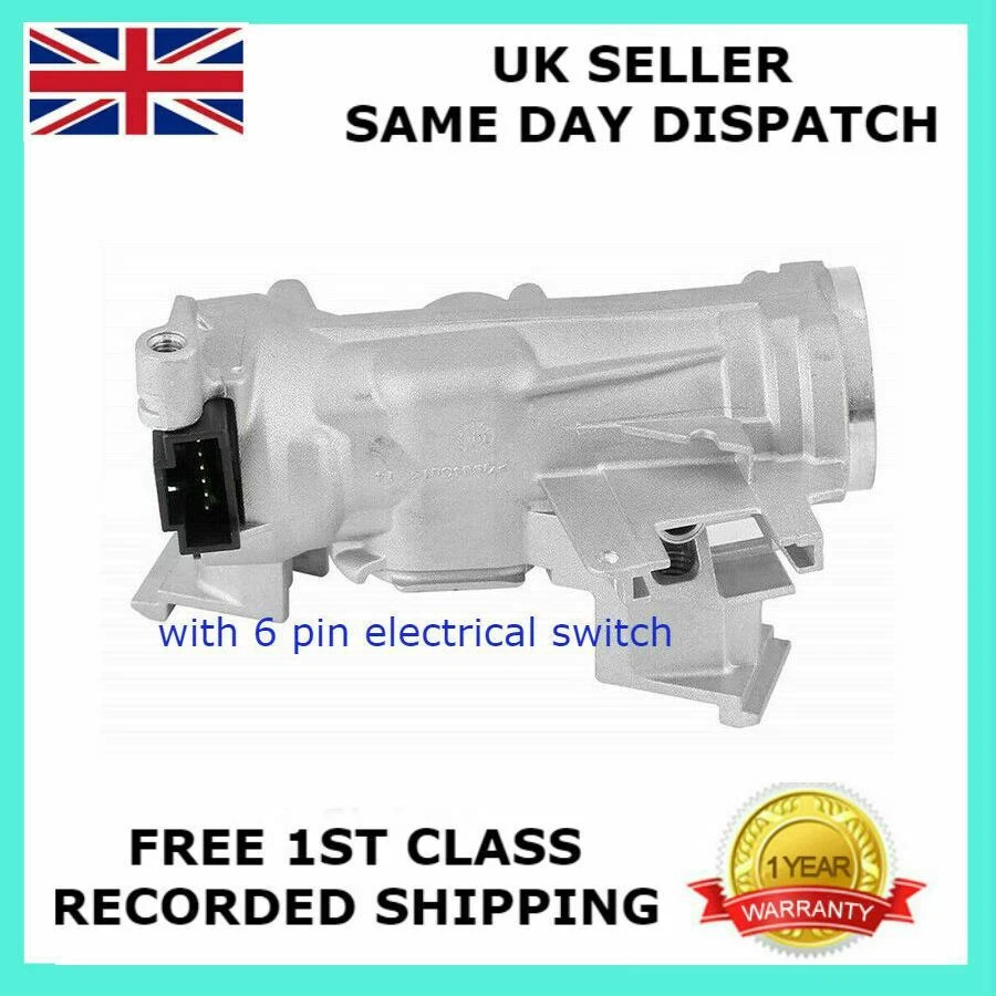 FOR VW SCIROCCO SHARAN TIGUAN TOURAN IGNITION HOUSING STEERING LOCK &6PIN SOCKET - Image 4 of 4
