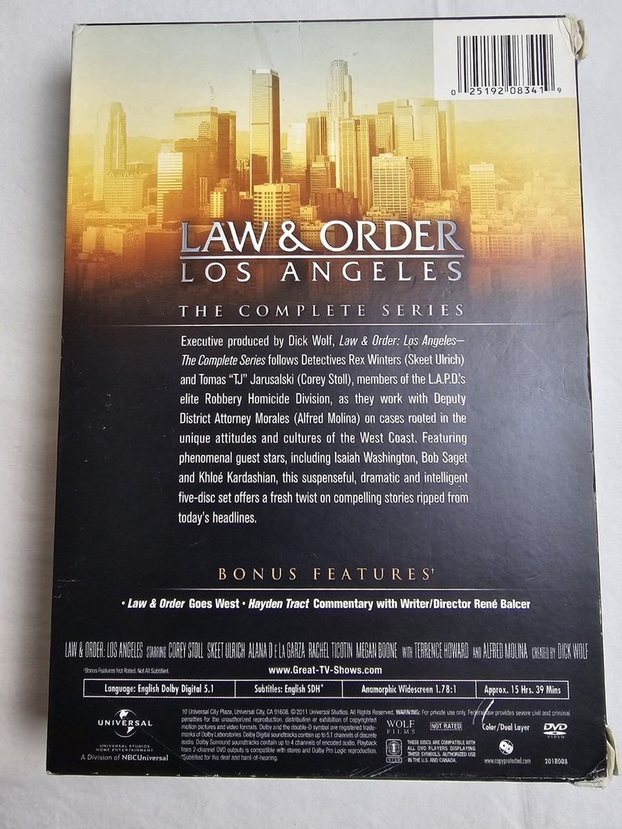 Law & Order Los Angeles - The Complete Series DVD Terrence Howard , Alfred M Law & Order Los Angeles - The Complete Series DVD Terrence Howard , Alfred M